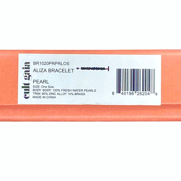 Cult Gaia Aliza 8" Freshwater Pearl Bracelet New With Tags In Box - Picture 9 of 14